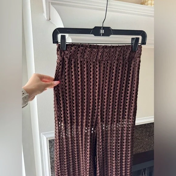 Zara Crocheted Beach Cover Up Pants - Picture 3 of 7